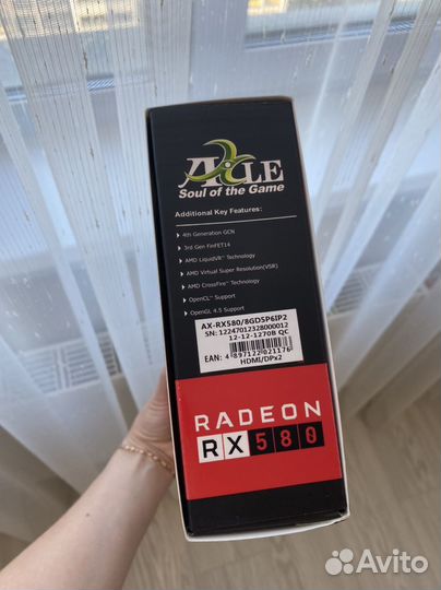 Видеокарта rx580 8gb
