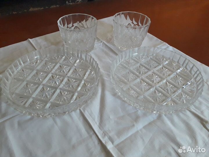 Вазы.салатницы ссср.хрусталь