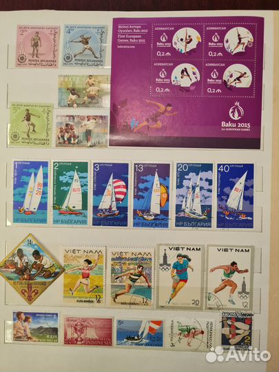 Почтовые марки Спорт