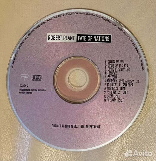 Robert plant CD фирменный