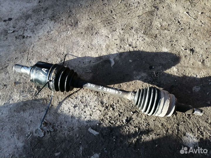 Привод левый mitsubishi lancer 10, 4wd. CVT