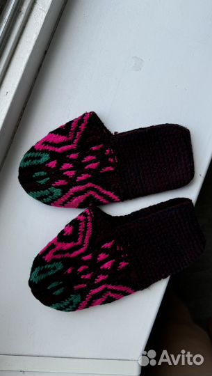 Шерстяные носки ручной работы