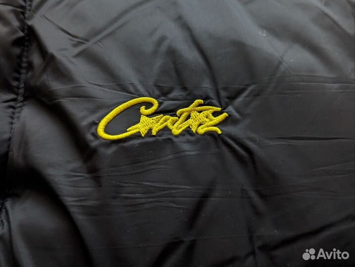 Пуховик Corteiz чёрный + носки