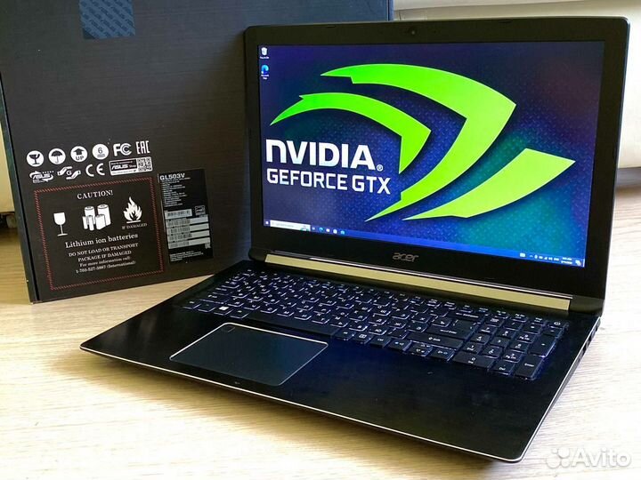 Игровой ноутбук Acer 15.6 i5/GTX1050ti/16Ram