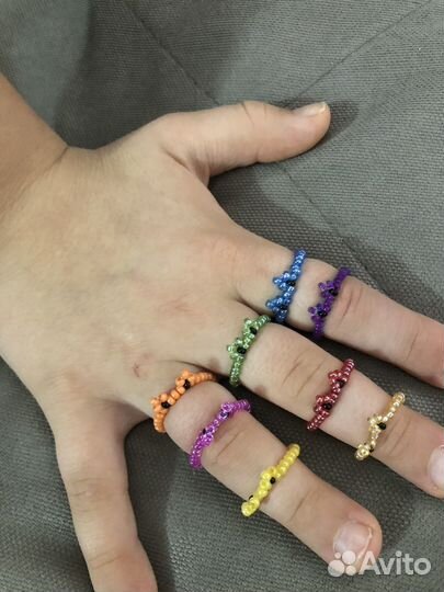 Кольцо из бисера