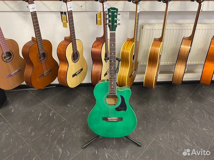 Shinobi HB403A Green акустическая гитара зеленая