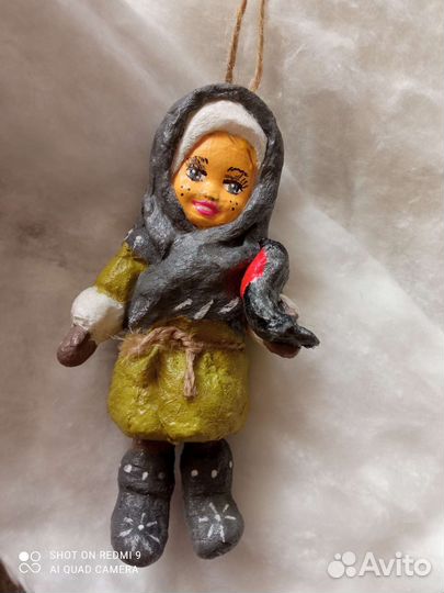 Ватные елочные игрушки