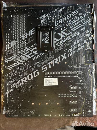 Материнская плата asus ROG strix B360-H 1151v2