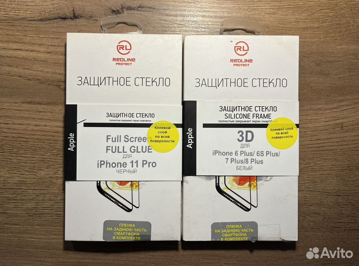 Защитное стекло и пленка для iPhone, Samsung