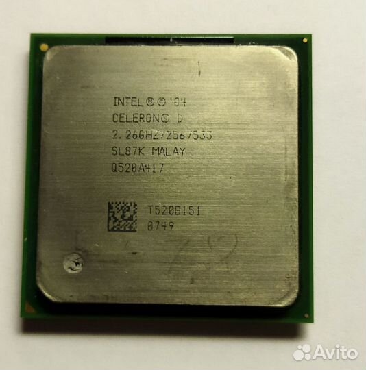 Процессор Intel Celeron D 2,26ггц с кулером