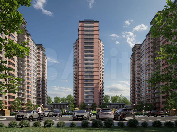 2-к. квартира, 53,5 м², 13/18 эт.