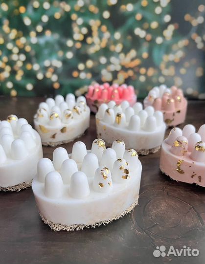 Массажное мыло с люфой / ручная работа