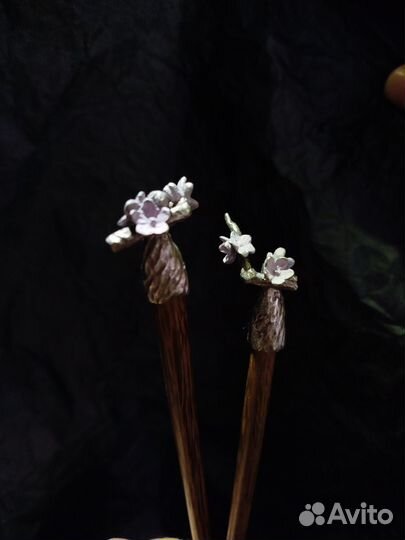 Шпильки из дерева и металла ручной работы