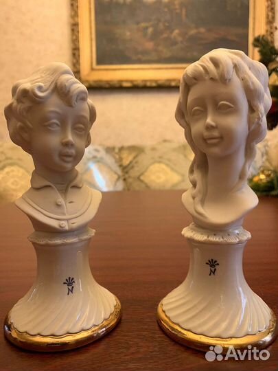 Статуэтка бисквитный фарфор Каподемонте