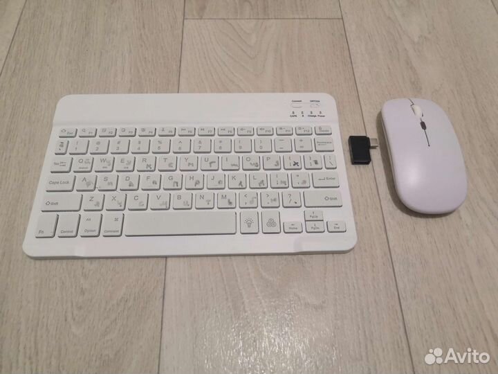 Беспроводная клавиатура и мышь для планшета