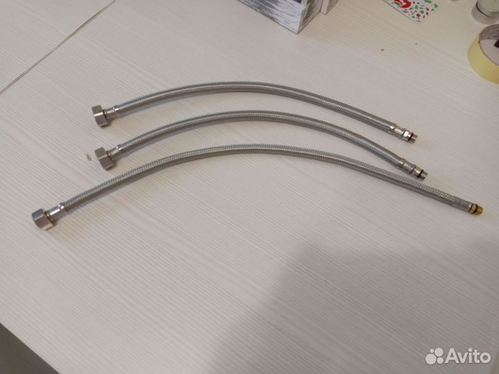 Гибкая подводка шланг Тройник Хомут угольник