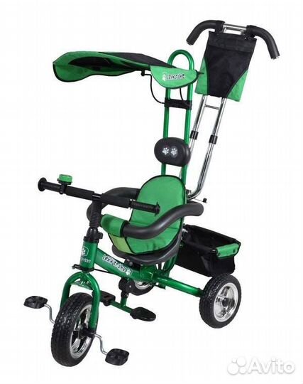 Детский 3х колесный велосипед с ручкой