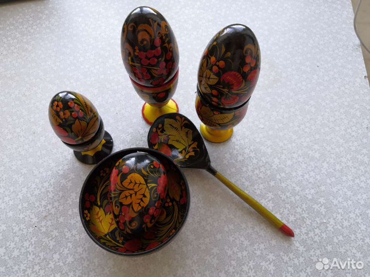 Набор посуды хохлома