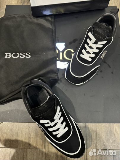 Кроссовки мужские hugo boss /Топ модель/Металл