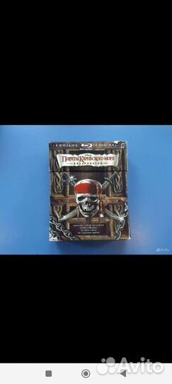 Коллекционные bluray диски пираты Карибского моря