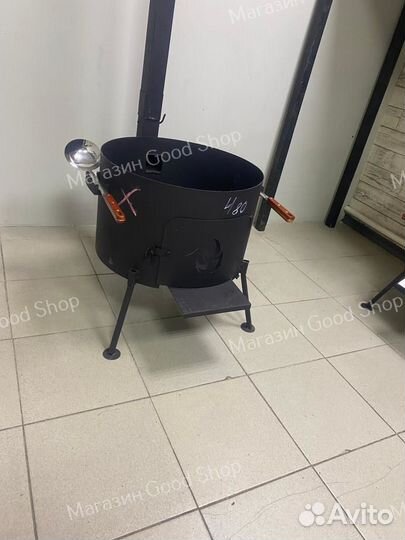 Печь под казан 22-30 л с трубой