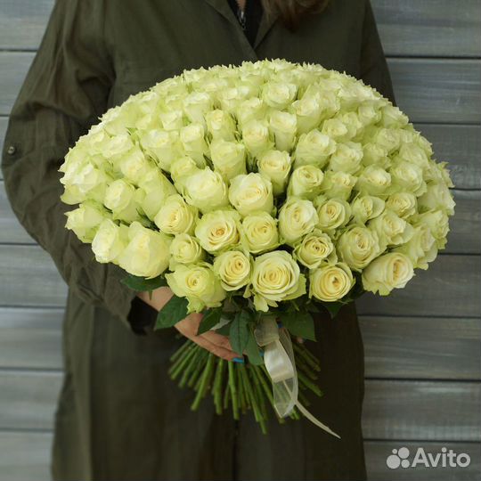 101 роза, букет из роз, Доставка Пионы