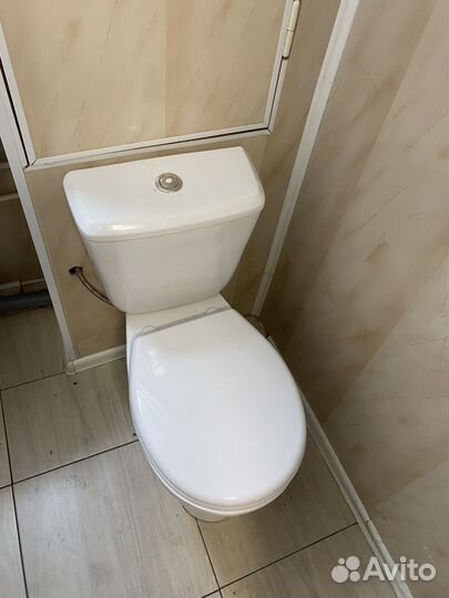 Ванная стальная, унитаз, раковина