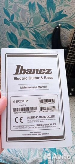 Бас гитара ibanez GSR200 BK