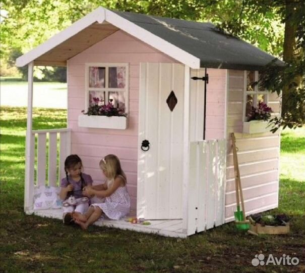 Детский игровой домик из дерева