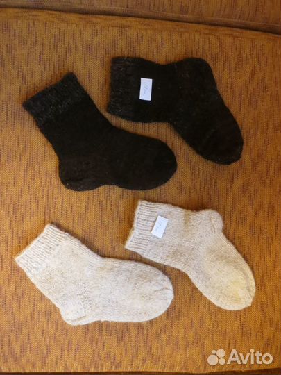 Носки вязаные из натур. овечьей шерсти