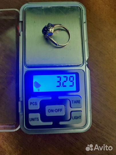 Серьги и кольцо серебро 875 проба