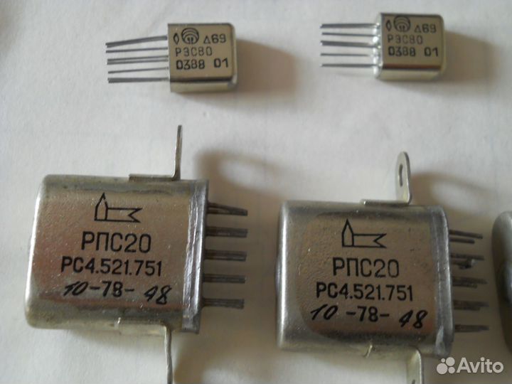 Реле СССР для схем усилителей низкой частоты