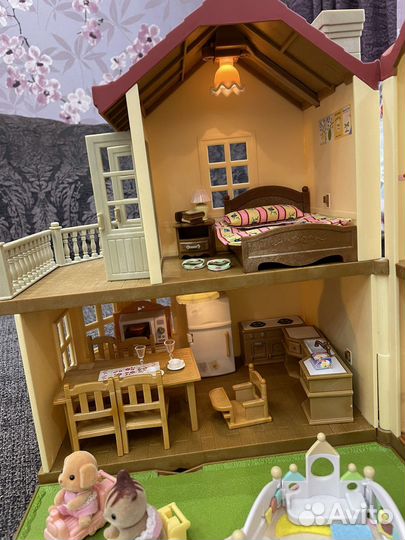 Sylvanian families большой дом со светом