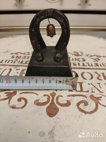 Подкова сувенир латунь