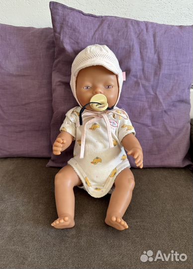 Беби борн. Интерактивная кукла и кровать