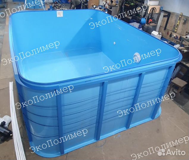 Пластиковый бассейн 7х3х1,5