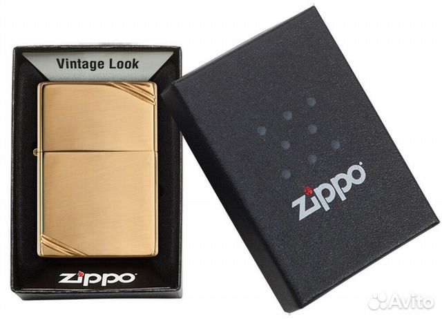 Зажигалка Zippo 270 High Polish Brass Оригинал