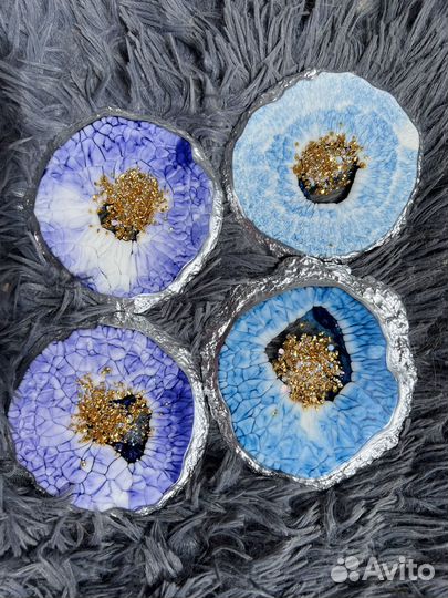 Подарочный набор подстаканники из смолы