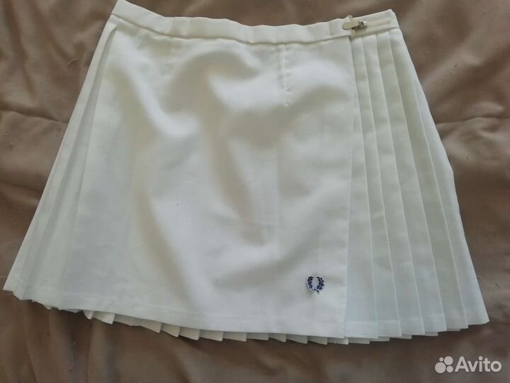 Теннисная юбка белая