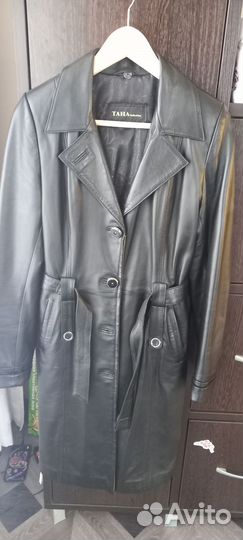 Плащ, куртка, пальто кожаное