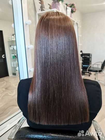 Кератиновое выпрямление волос модель