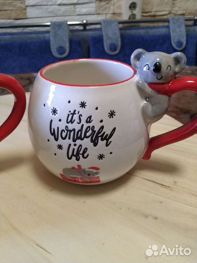 Кружка веселая коала новая в упаковке