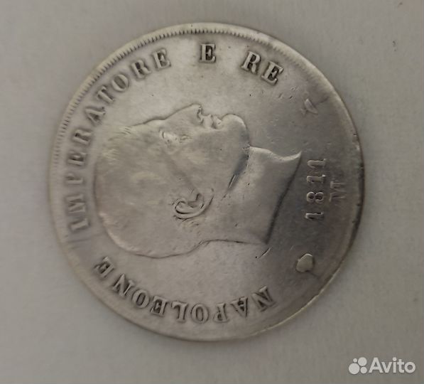 Франция 5 франков, Италия 5 лир 1811 г