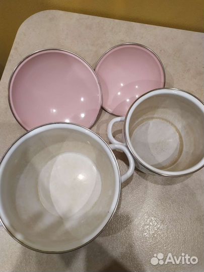 Кастрюля эмалированная набор