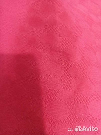 Отрез ткани,плотная, цвет коралл. СССР