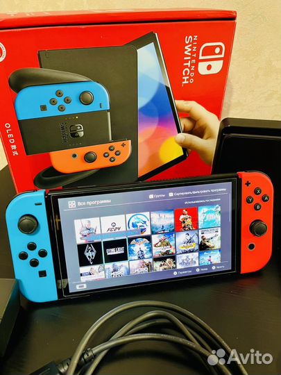 Прошитая Nintendo switch Oled + Установлю Игры