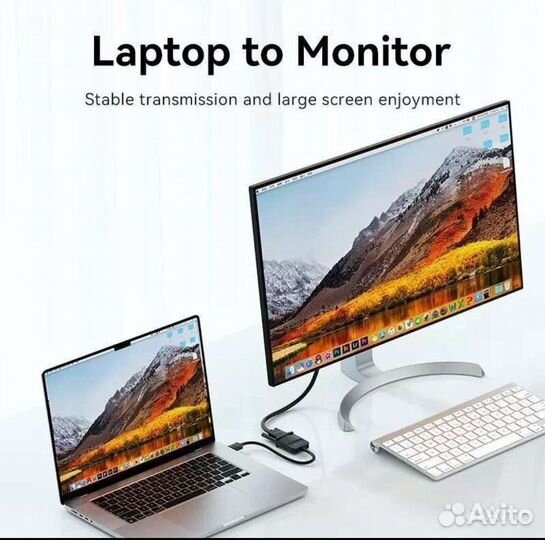 Переходник Vention hdmi-VGA 1080P HD