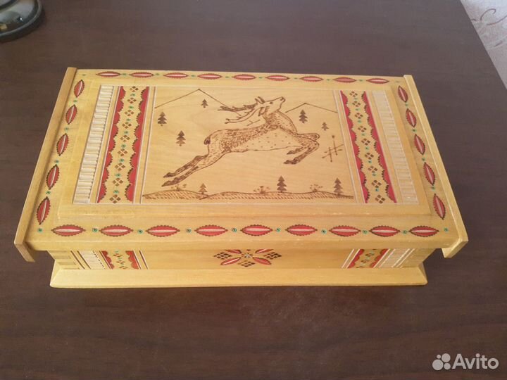 Шкатулка деревянная СССР