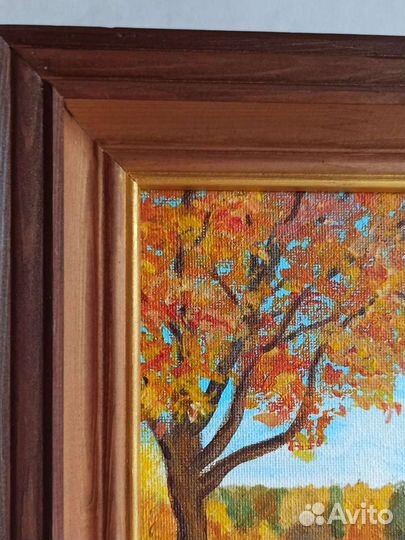 Картина акрилом «Осень»