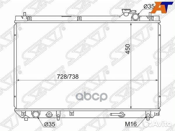 Радиатор Toyota Harrier (XU10) 97-03 / Lexus RX